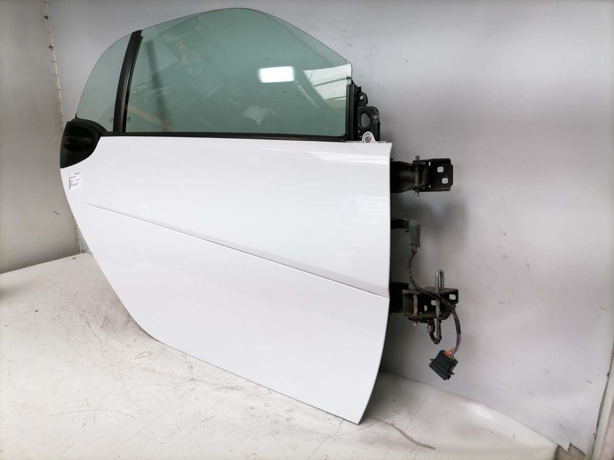 Smart Fortwo 451 Coupe original T&uuml;r rechts Beifahrert&uuml;r wei&szlig; Rohbau BJ07